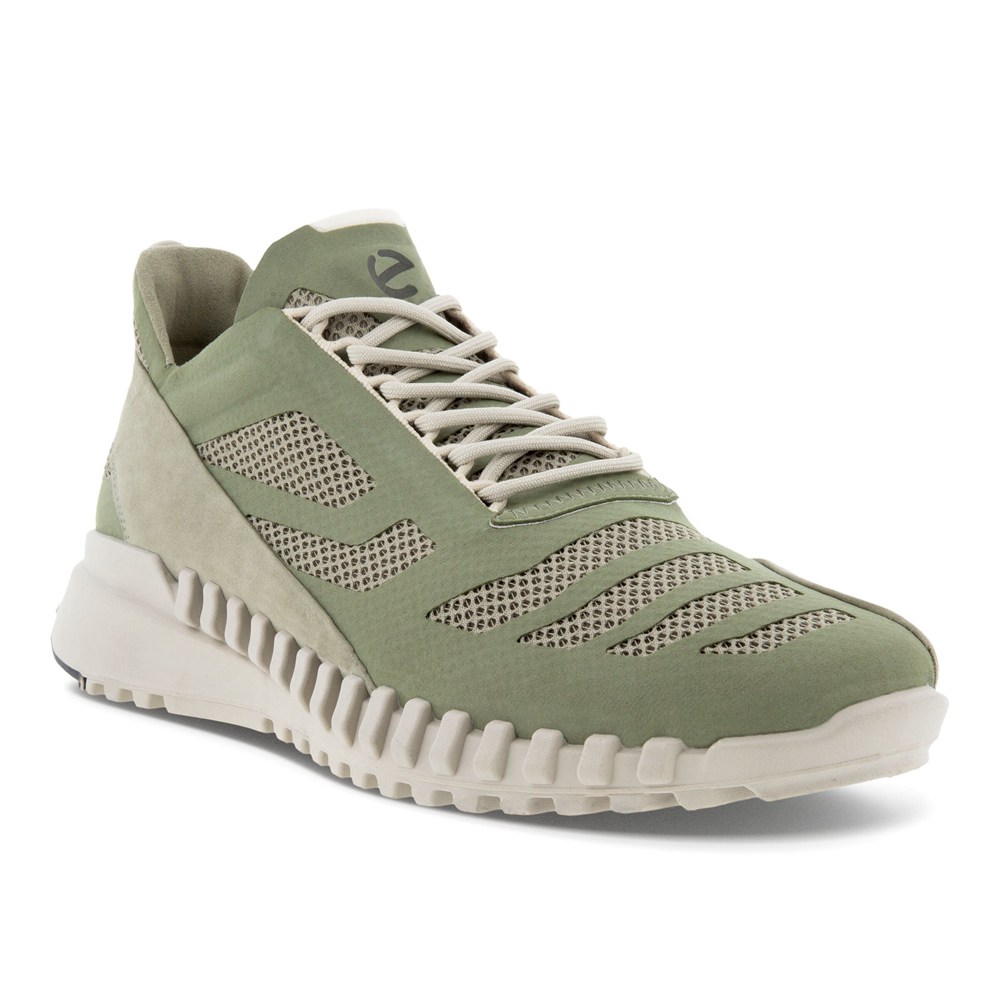 Tenis Hombre - ECCO Zipflex Bajos Tex - Verde Oliva - IXO908654